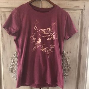 AERO/Free State floral + bird print t-shirt